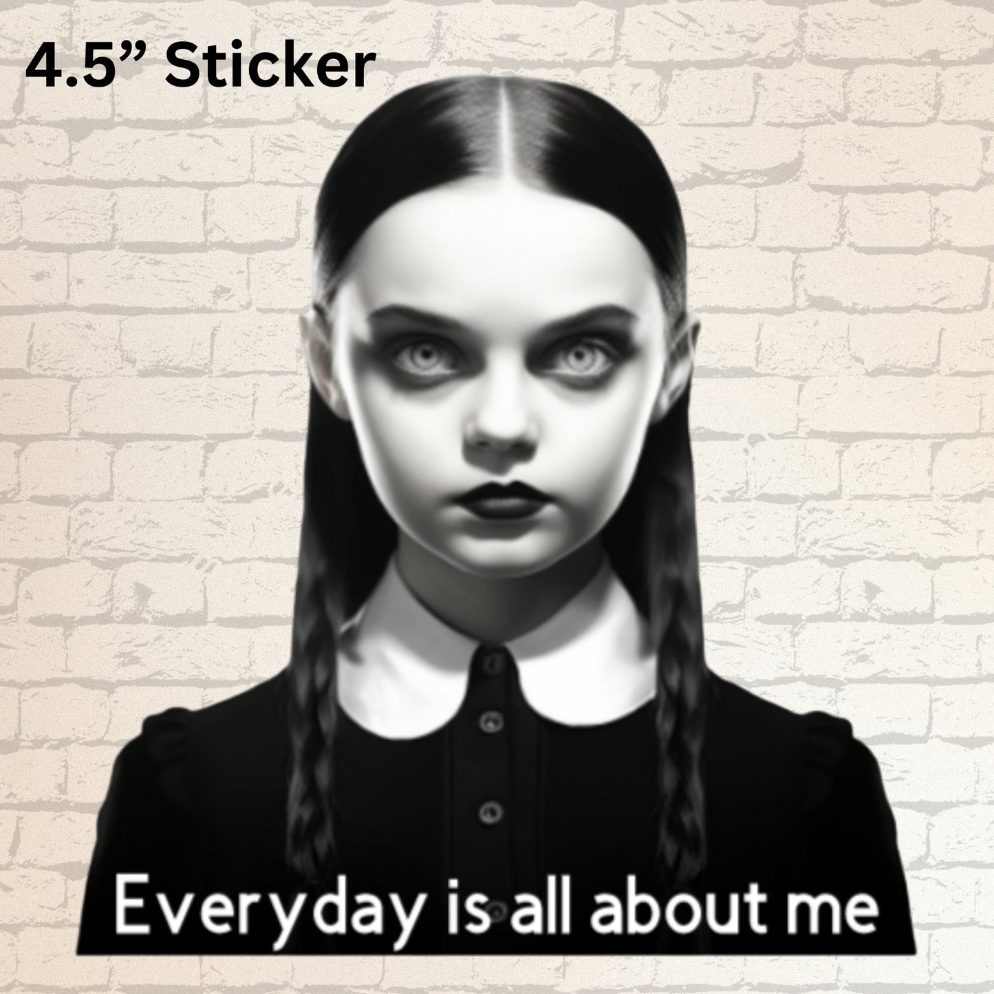 Addams Family - Wednesday Rendition Jumbo Sticker Slap | All About Me
